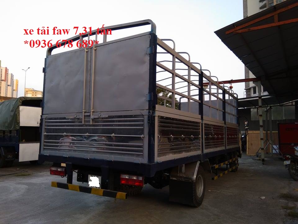 Đại lý xe tải Faw 7T31(7 tấn 31)-faw 7.31 tấn-faw 7,31 tấn, thùng dài 6,25m, máy khỏe, đời mới nhất