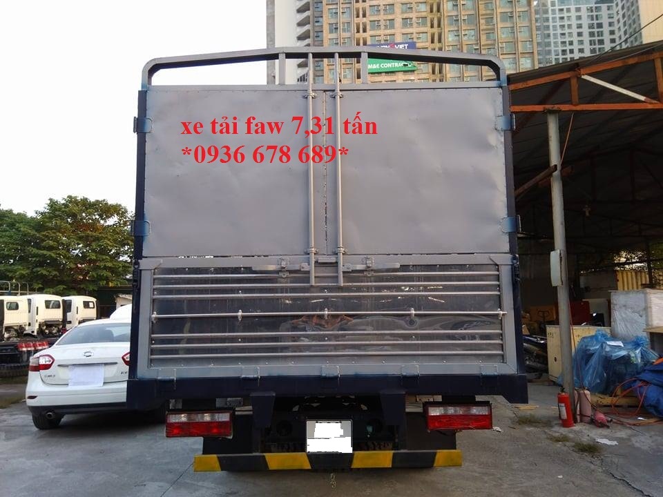 Đại lý xe tải Faw 7T31(7 tấn 31)-faw 7.31 tấn-faw 7,31 tấn, thùng dài 6,25m, máy khỏe, đời mới nhất