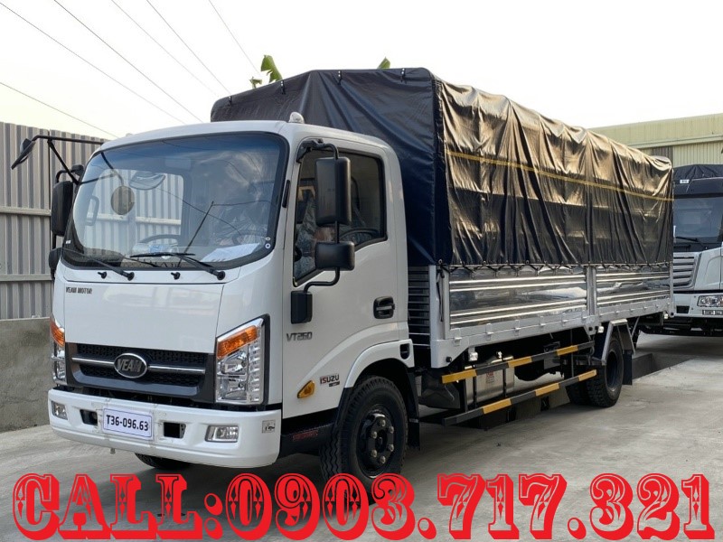 Bán xe tải Veam 3T5 thùng dài 6m1 mẫu mới 2022 VT340S