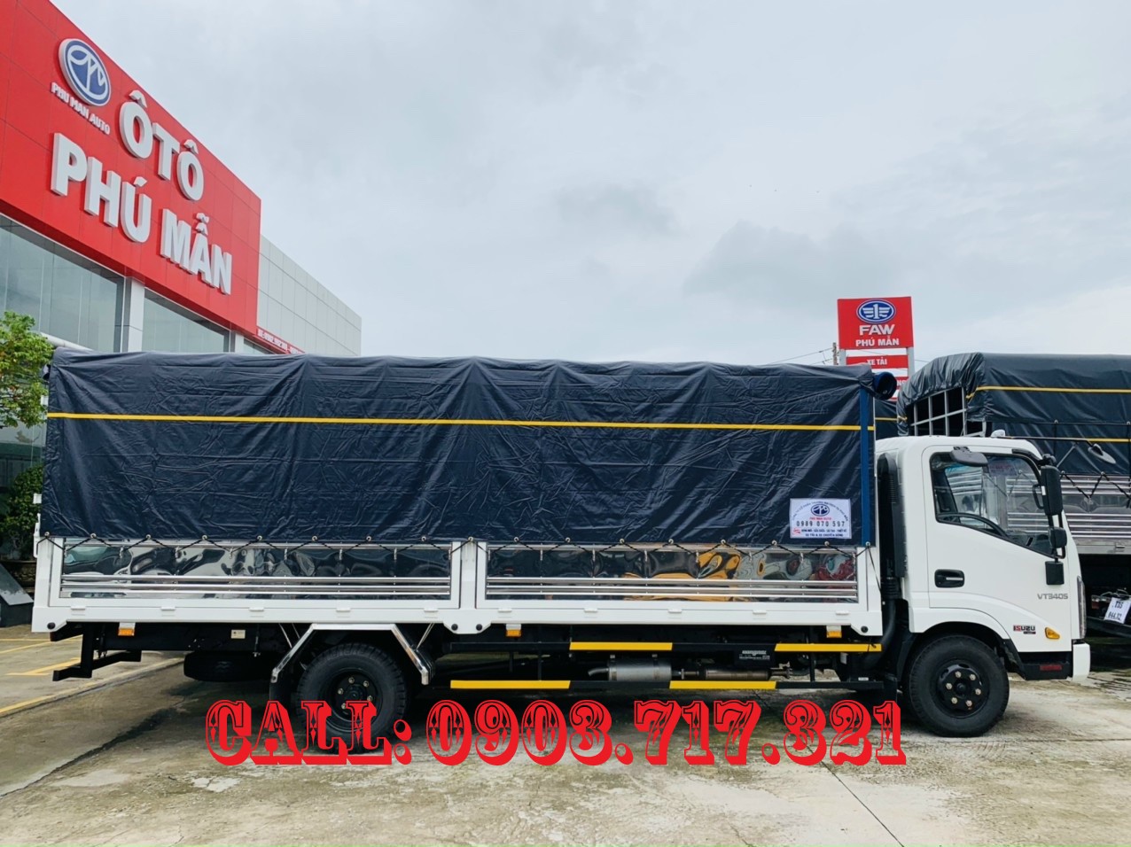 Bán xe tải Veam 3T5 thùng dài 6m1 mẫu mới 2022 VT340S