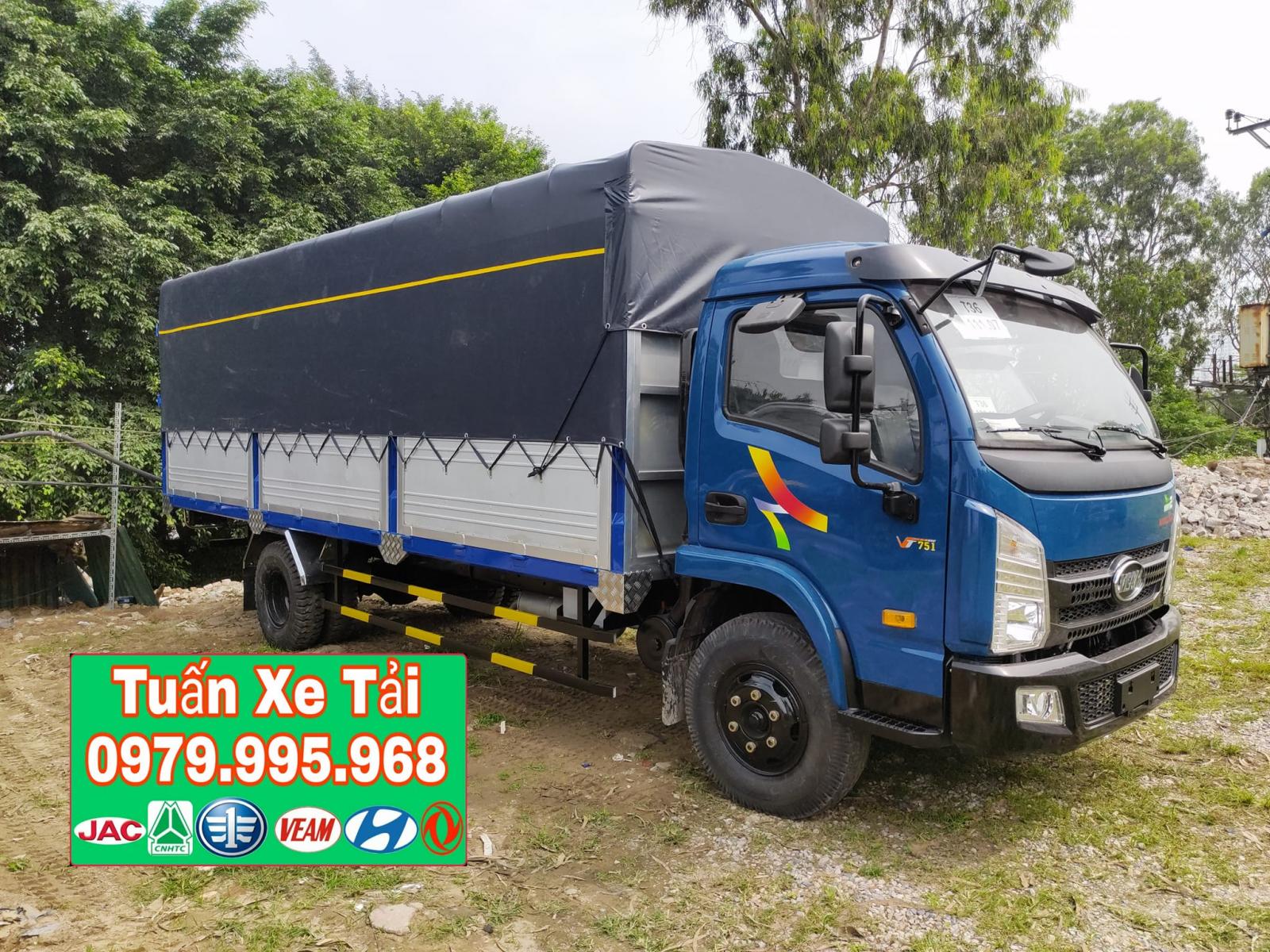 Xe tải Veam VT751 7 tấn thùng 6m