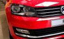Volkswagen Polo   2016 - Bán Volkswagen Polo Sedan màu đỏ, xe nhập khẩu nguyên chiếc từ Đức. Giảm 100% trước bạ khuyến mãi hấp dẫn