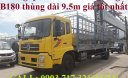 Xe tải 5 tấn - dưới 10 tấn 2019 - Xe tải Dongfeng B180, xe tải Dongfeng Euro 5 (Xe tải Dongfeng B180) thùng bạt dài 9m5, thùng kín dài 9m7