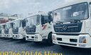 Xe tải dongfeng 8 tấn thùng dài 9m5 chở mụn dừa sơ dừa tro trấu